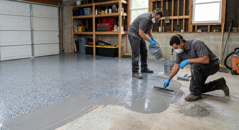 Epoxy Garage Flooring Installation in Raleigh, NC